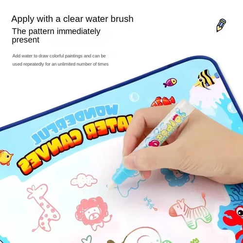 AquaDoodle™ Reusable Water Drawing Mat – 150x100cm Magic Canvas for Kids