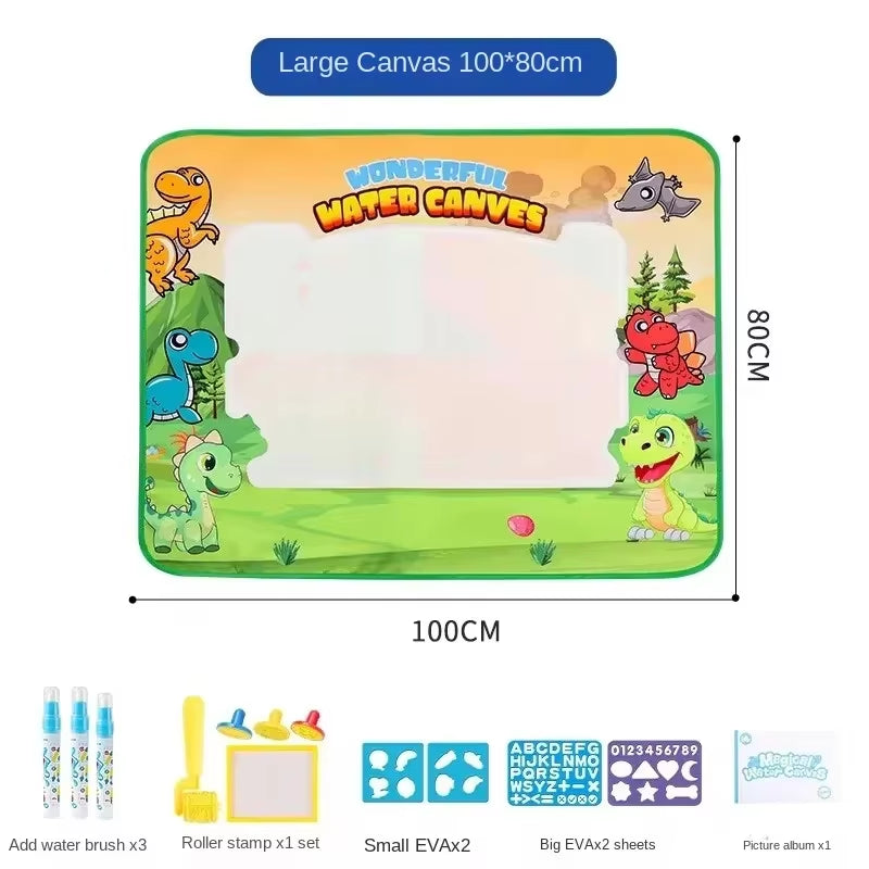AquaDoodle™ Reusable Water Drawing Mat – 150x100cm Magic Canvas for Kids