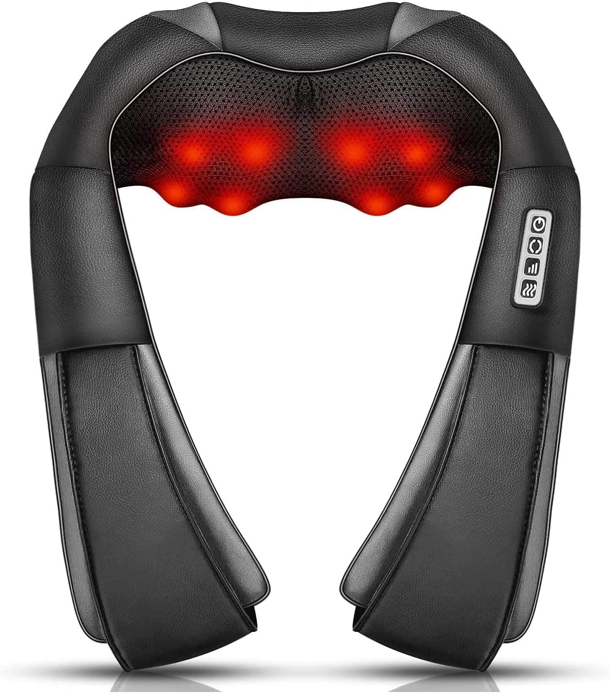 Relaxa™ 3D Shiatsu Neck Massager – Deep Tissue Kneading with Heat for Neck, Back, Shoulder & More
