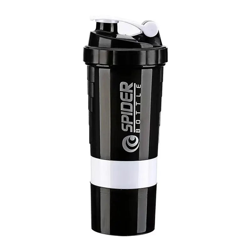 PowerMix™ 3-Layer Shaker Bottle – Protein, Water & Supplement Cup for Gym & Fitness