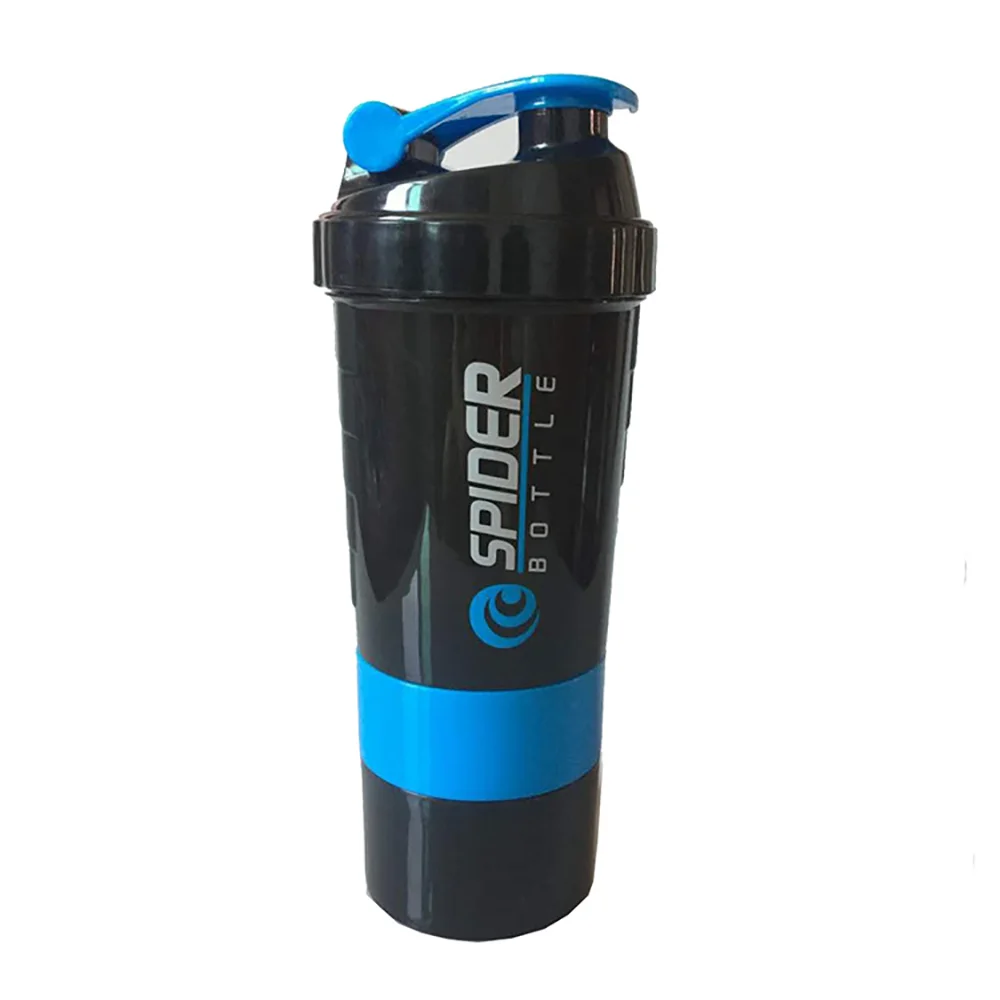 PowerMix™ 3-Layer Shaker Bottle – Protein, Water & Supplement Cup for Gym & Fitness