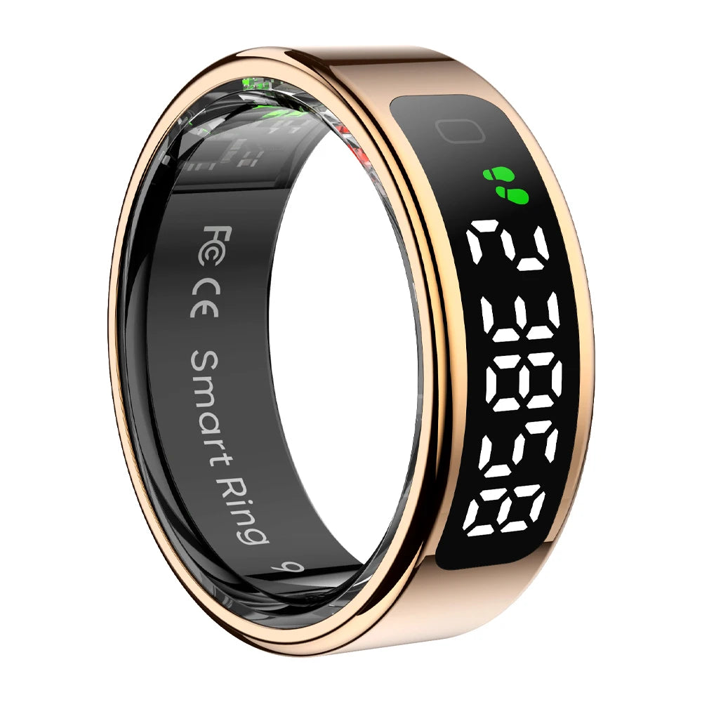 Colmi™ R12 Smart Ring – Touch Display, Wireless Charging, Health Tracking, 5ATM Waterproof