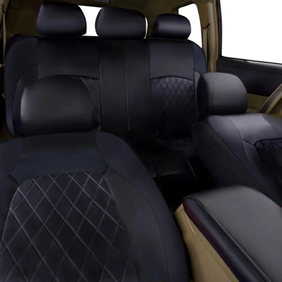 DriveGuard™ All-Season PU Leather Car Seat Cover – Waterproof & Universal Fit