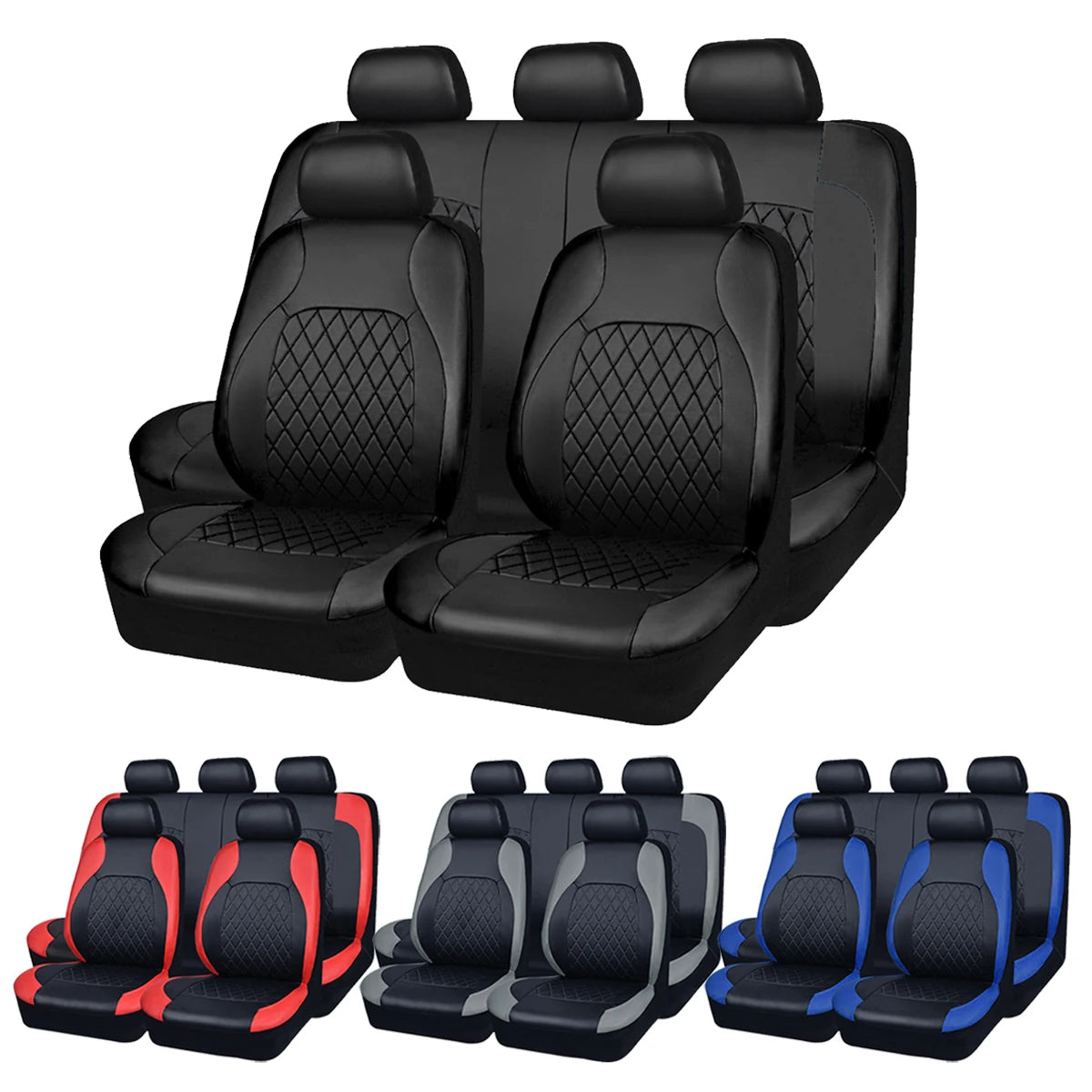 DriveGuard™ All-Season PU Leather Car Seat Cover – Waterproof & Universal Fit
