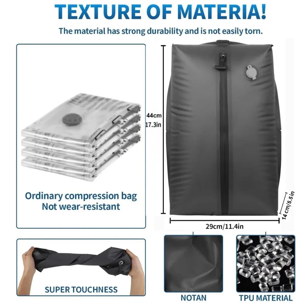 PackMate™ Travel Vacuum Bags – Compression Cubes for Clothes & Suitcases
