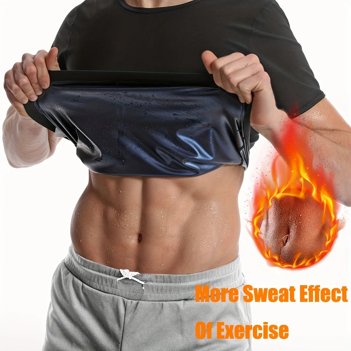 SweatCore™ Men’s Sauna Vest – Heat-Trapping Compression Shaper for Workouts & Waist