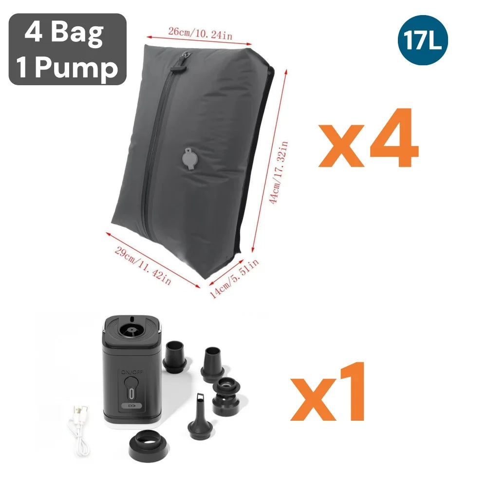 PackMate™ Travel Vacuum Bags – Compression Cubes for Clothes & Suitcases