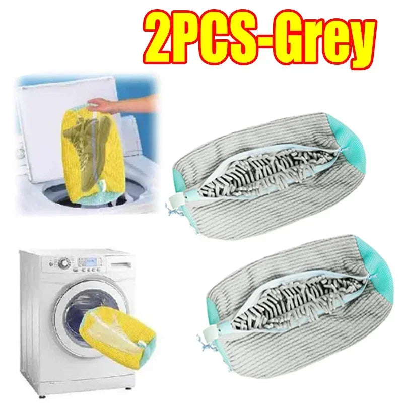 ShoeShield™ Wash & Dry Bag – Soft Fiber, Machine Washable, Adjustable Strap