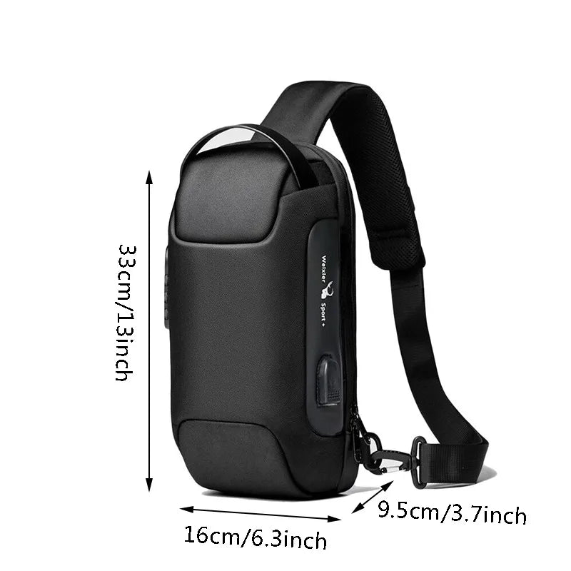 CrossGuard™ Anti-Theft USB Travel Bag – Waterproof & Versatile