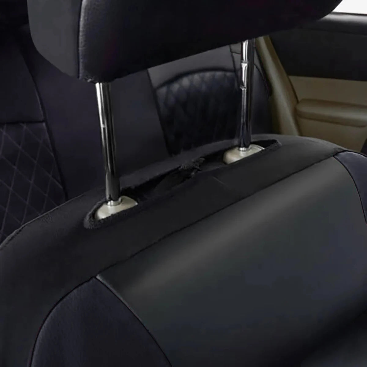 DriveGuard™ All-Season PU Leather Car Seat Cover – Waterproof & Universal Fit