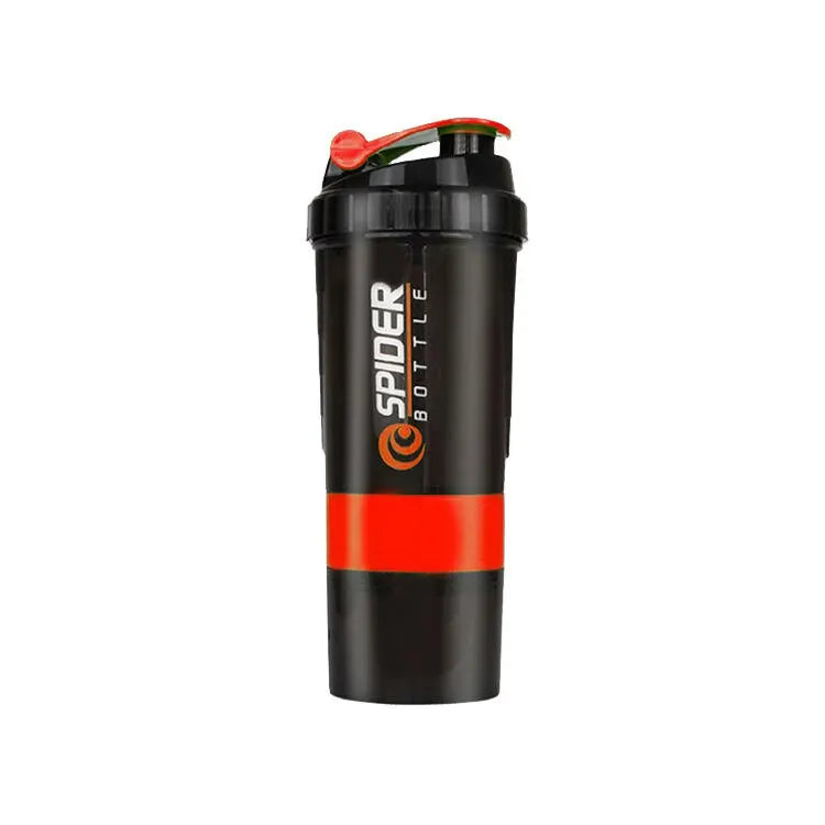 PowerMix™ 3-Layer Shaker Bottle – Protein, Water & Supplement Cup for Gym & Fitness