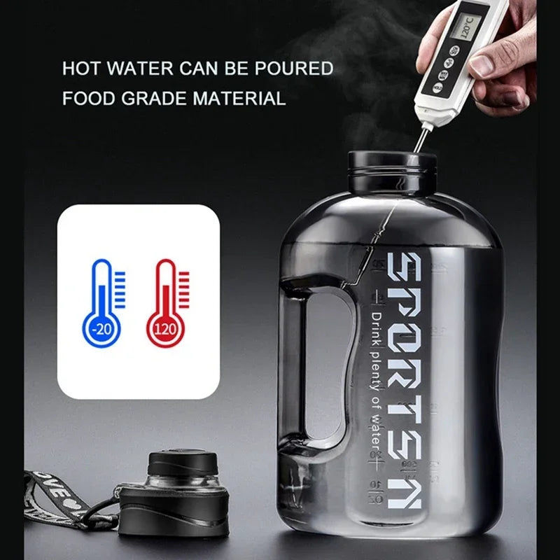 HydroMax™ Sports Water Bottle – 1.7L/2.7L Large-Capacity Gym & Outdoor Kettle for Men