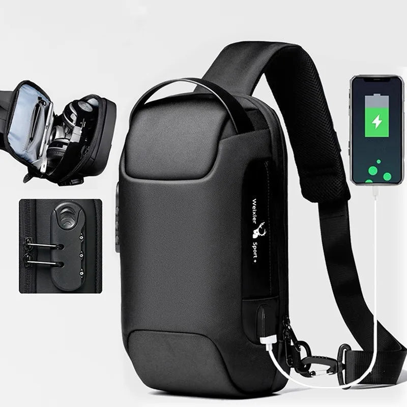 CrossGuard™ Anti-Theft USB Travel Bag – Waterproof & Versatile