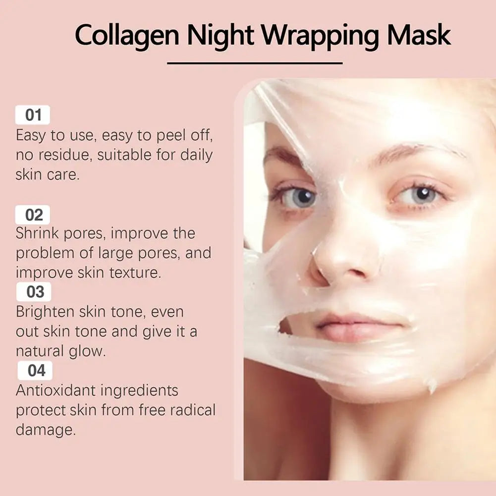 Korean Collagen™ Overnight Mask – Deep Hydration & Peel-Off Night Care Cream (75ml)