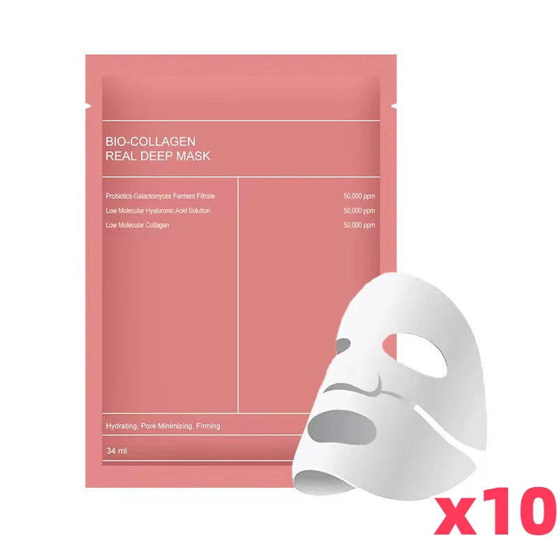 Bio Collagen™ Hydrating Face Mask – Deep Moisture, Brightening & Skin Refresh (1/5/10/20 Pack)