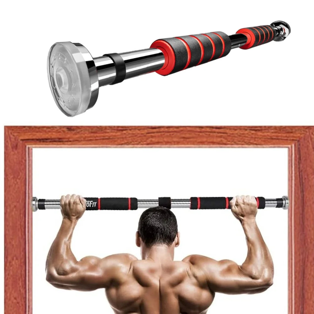 FlexBar™ Telescopic Pull-Up Bar – Adjustable, Non-Slip Home Gym Door Trainer for Men & Women