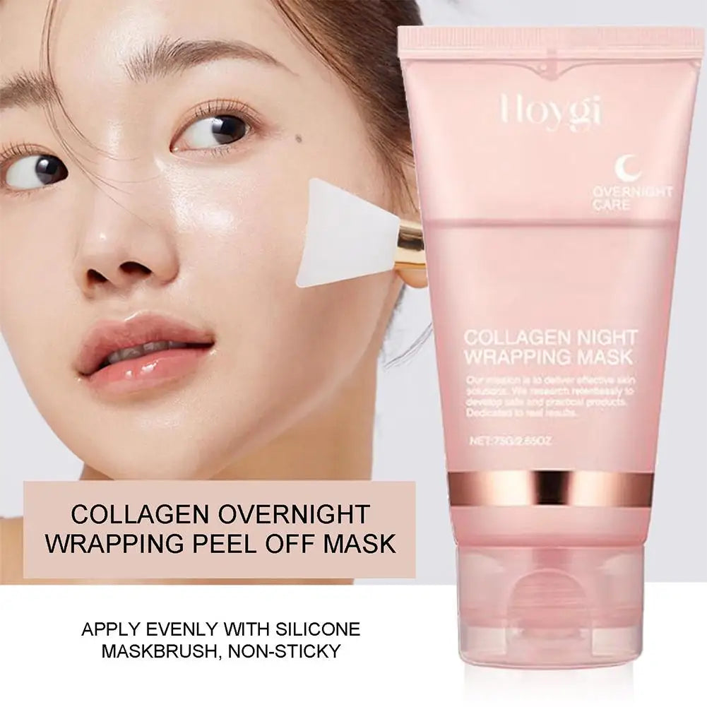 Korean Collagen™ Overnight Mask – Deep Hydration & Peel-Off Night Care Cream (75ml)
