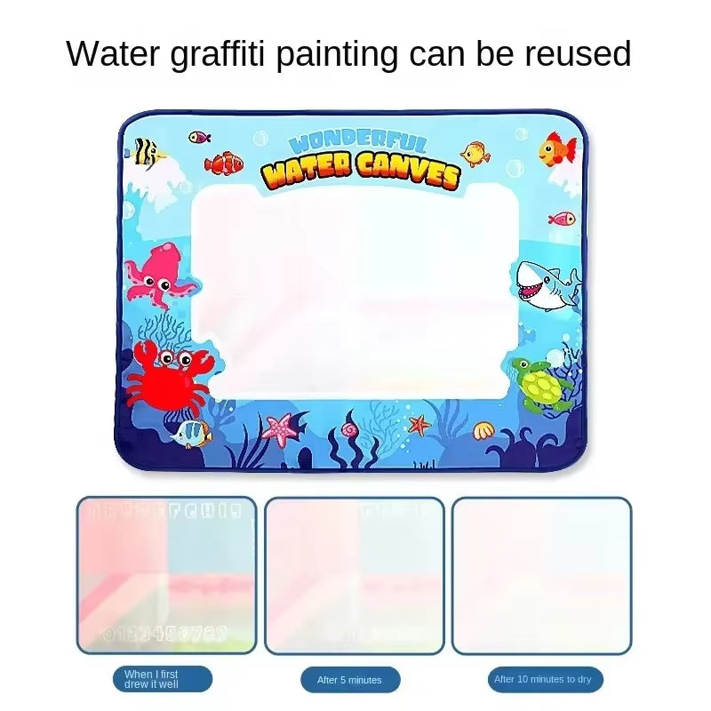 AquaDoodle™ Reusable Water Drawing Mat – 150x100cm Magic Canvas for Kids